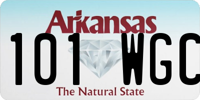 AR license plate 101WGC
