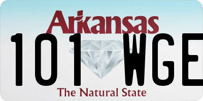 AR license plate 101WGE