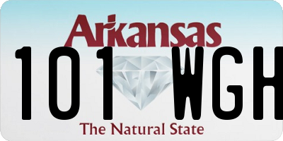 AR license plate 101WGH