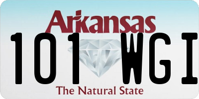 AR license plate 101WGI