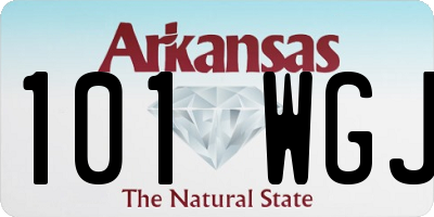 AR license plate 101WGJ