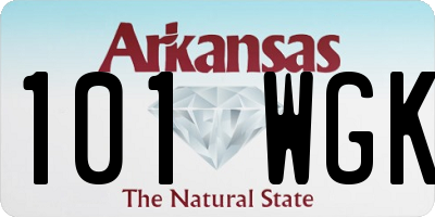 AR license plate 101WGK