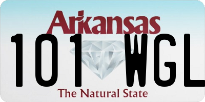 AR license plate 101WGL