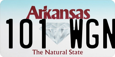 AR license plate 101WGN