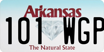 AR license plate 101WGP