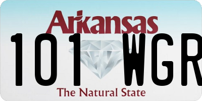 AR license plate 101WGR