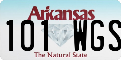 AR license plate 101WGS