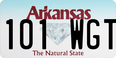 AR license plate 101WGT