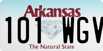 AR license plate 101WGV