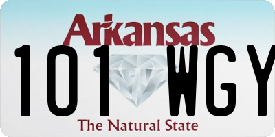 AR license plate 101WGY