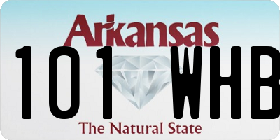 AR license plate 101WHB