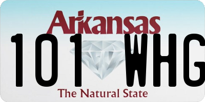 AR license plate 101WHG