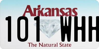 AR license plate 101WHH