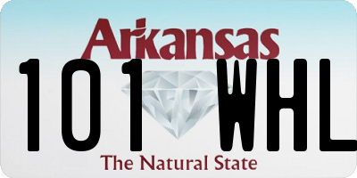 AR license plate 101WHL