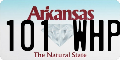 AR license plate 101WHP