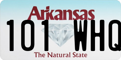 AR license plate 101WHQ
