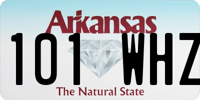 AR license plate 101WHZ