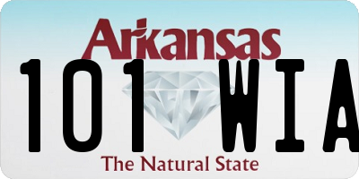 AR license plate 101WIA