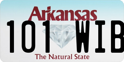 AR license plate 101WIB