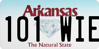 AR license plate 101WIE