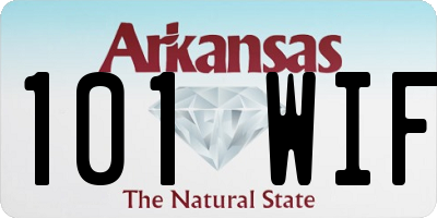 AR license plate 101WIF