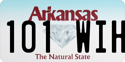 AR license plate 101WIH