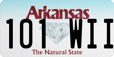 AR license plate 101WII