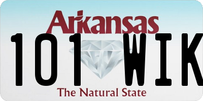 AR license plate 101WIK