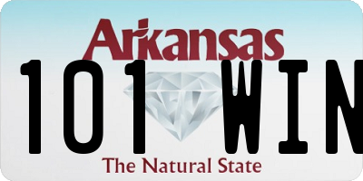 AR license plate 101WIN