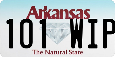 AR license plate 101WIP