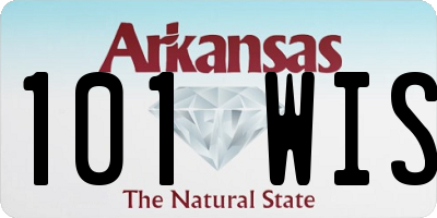 AR license plate 101WIS