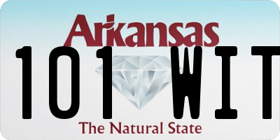 AR license plate 101WIT