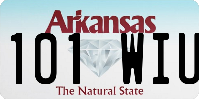 AR license plate 101WIU