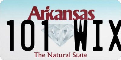 AR license plate 101WIX