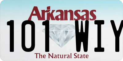 AR license plate 101WIY