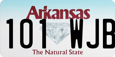 AR license plate 101WJB
