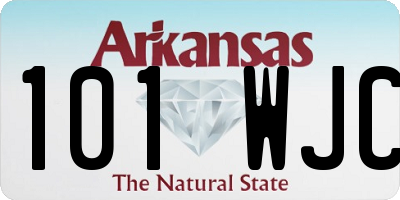 AR license plate 101WJC