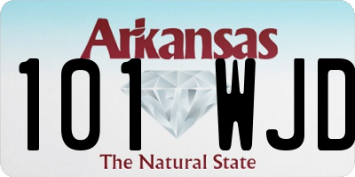 AR license plate 101WJD