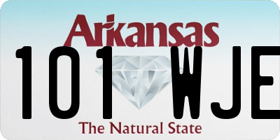 AR license plate 101WJE