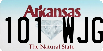 AR license plate 101WJG