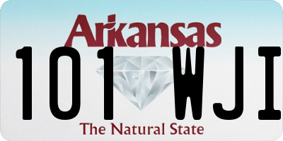 AR license plate 101WJI