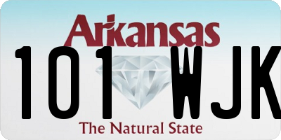 AR license plate 101WJK