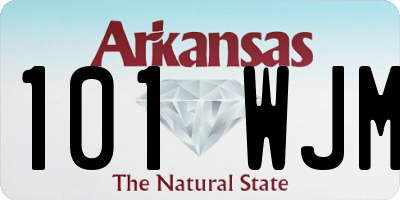 AR license plate 101WJM