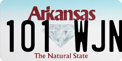 AR license plate 101WJN