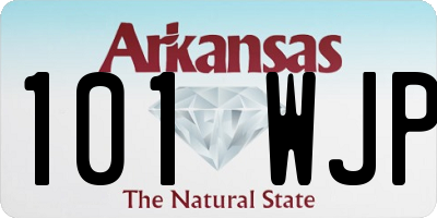 AR license plate 101WJP