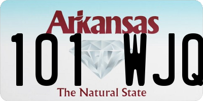 AR license plate 101WJQ