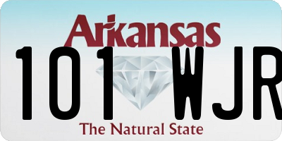 AR license plate 101WJR