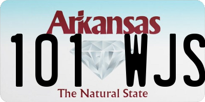 AR license plate 101WJS