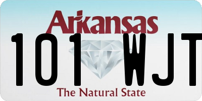 AR license plate 101WJT