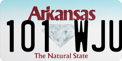 AR license plate 101WJU